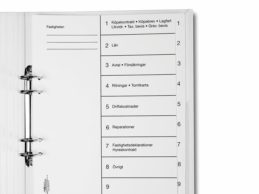 Register - kartong Register - kartong