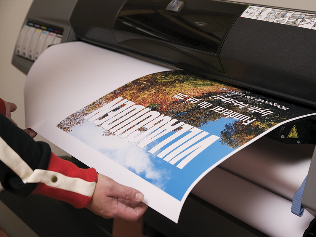 Affisch på posterpapper