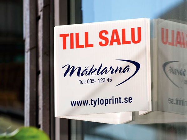 Bostadsrättsskylt