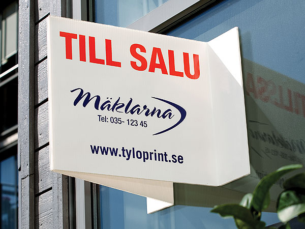 Bostadsrättsskylt