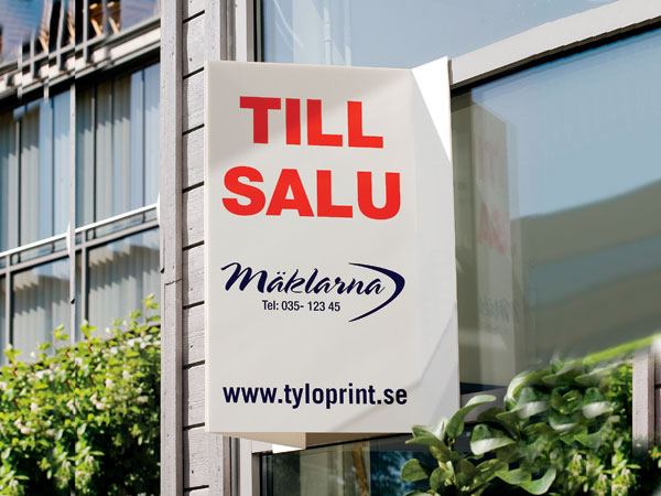 Bostadsrättsskylt