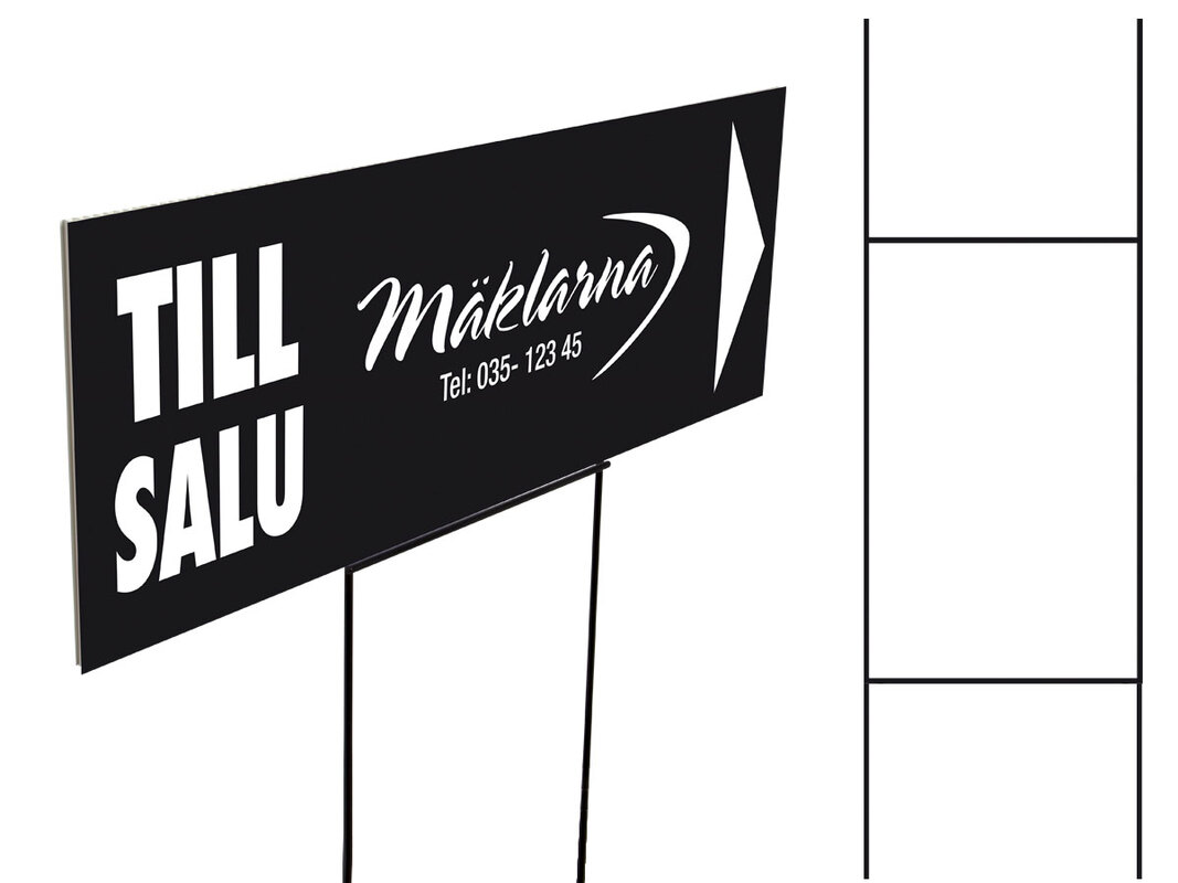 Hållare till kanalplastskylt - mark