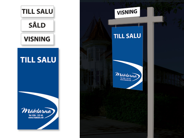 Logoskylt reflex till Megastolpe