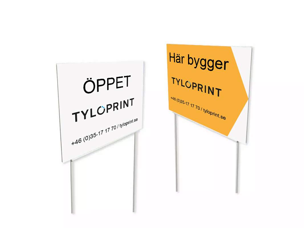 Kanalplastskylt Kanalplastskylt