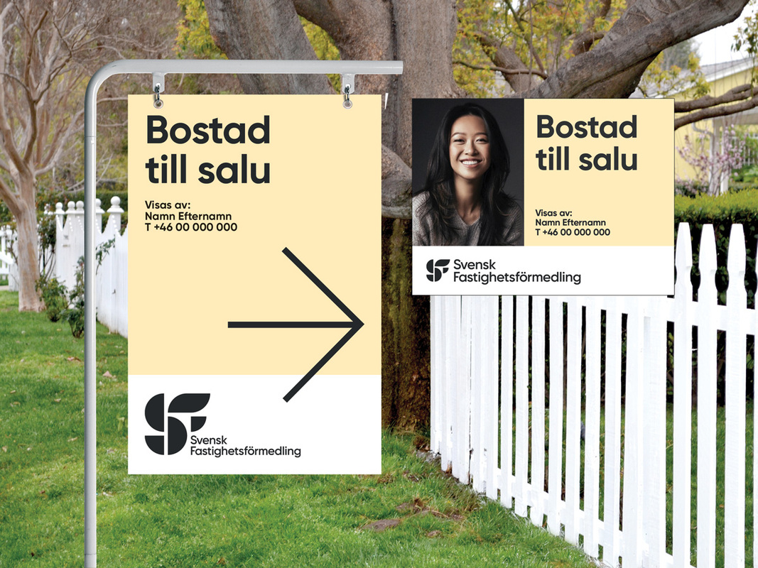 Skylt till skyltstolpe med SF profil
