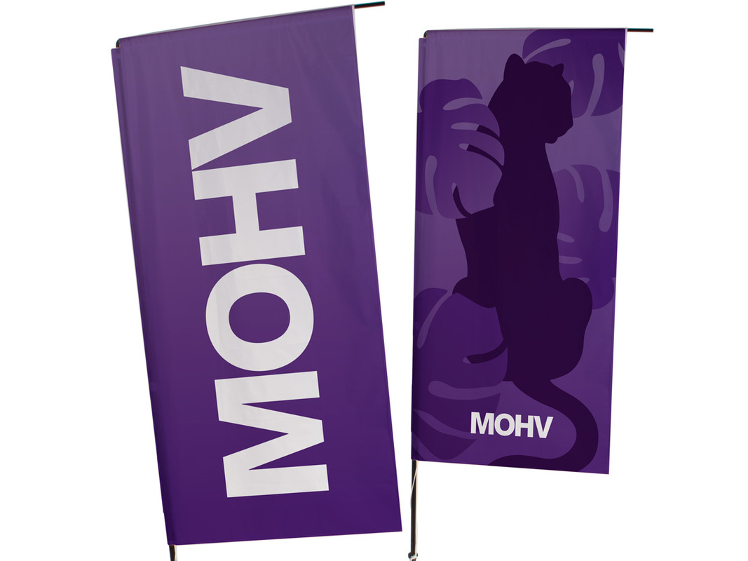Beachflag H-modell med MOHV profil