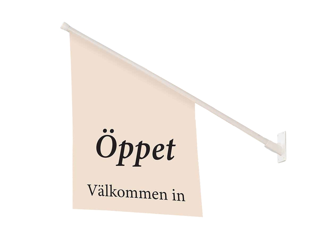 Fasadflagga öppet standard dubbelsidig