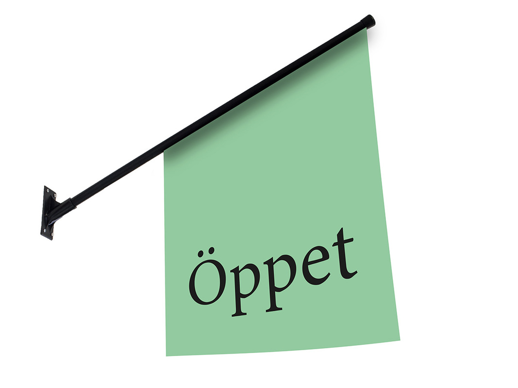 Kioskflagga Öppet