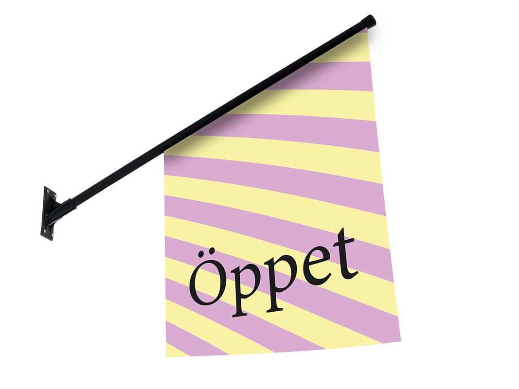 Kioskflagga Öppet