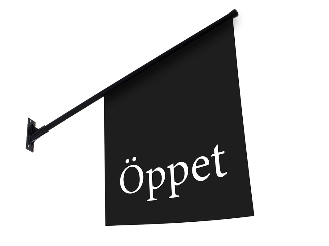 Kioskflagga Öppet