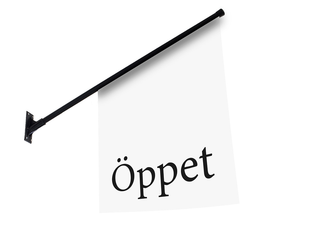 Kioskflagga Öppet