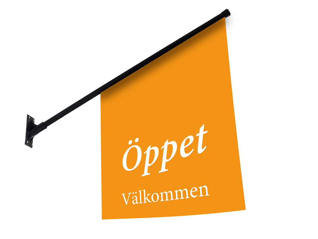 Kioskflagga Öppet