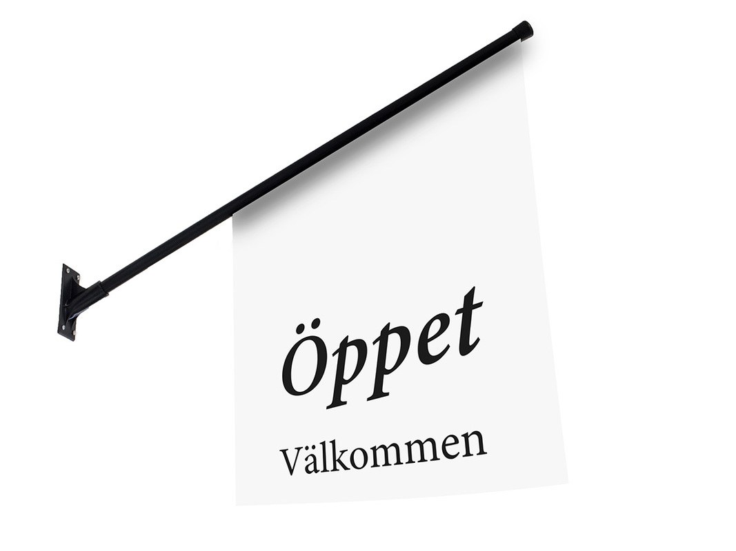 Kioskflagga Öppet