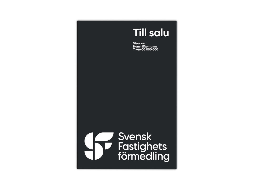 Skylt till skyltstolpe med SF profil