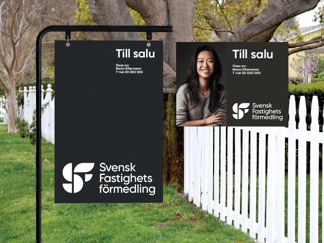 Skylt till skyltstolpe med SF profil