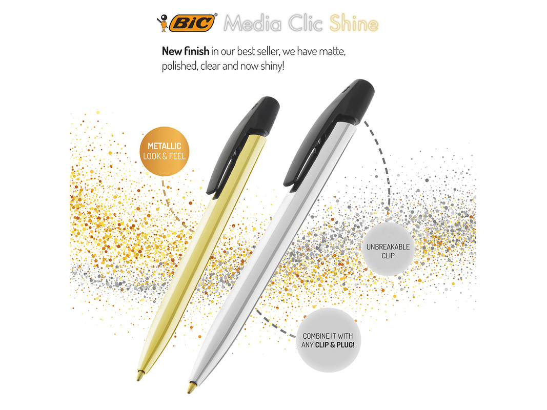 BIC® Media Clic Shine ballpen