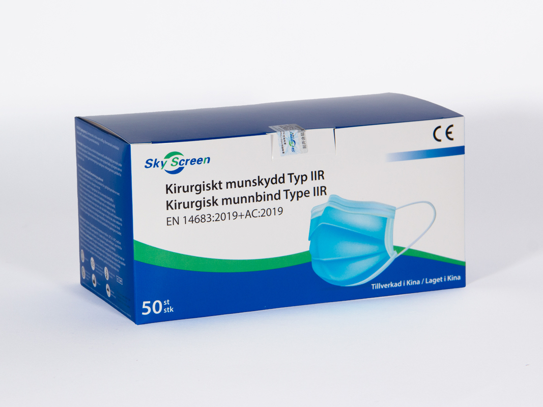 Munskydd kirurgiska neutrala Engångs 50st/pack Munskydd kirurgiska neutrala Engångs 50st/pack