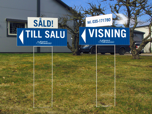 Hållare till kanalplastskylt - enkel