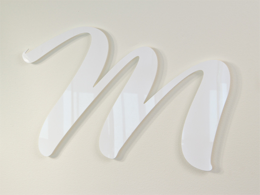 3D bokstäver / logotyp i akryl