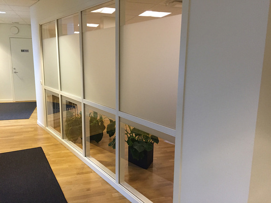 Dekorfolie hel yta transparent frostad