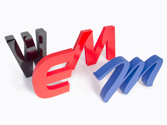 3D-logotyp / bokstäver i frigolit