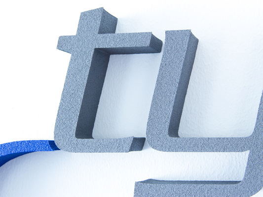 3D-logotyp / bokstäver i frigolit