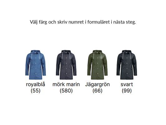 Regnjacka unisex