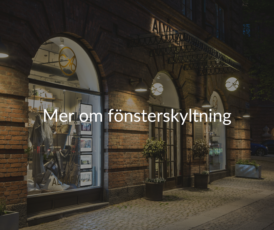ljusskyltar fönsterskyltning