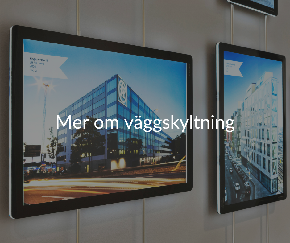 ljusskyltar vägg